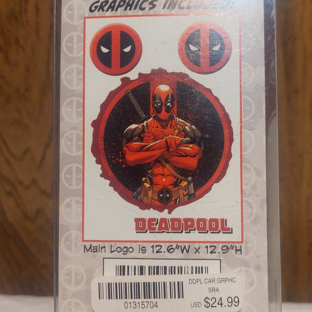 Deadpool Vehicle Graphic New In Box Fan Wraps 3 Graphics Marvel